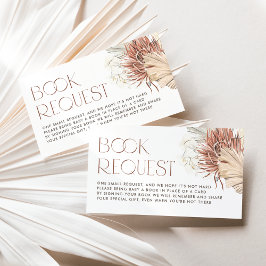 Begäran om White Orchid och Handflatan Lövs Boho B Tilläggskort