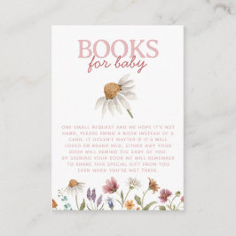 Begäran om WildblomBaby Shower Bok Tilläggskort