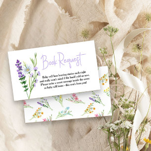 Begäran om Wildblomsknappen Bok Tilläggskort