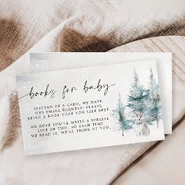 Begäran om Winter Woodland Baby Kall utanför Bok Tilläggskort