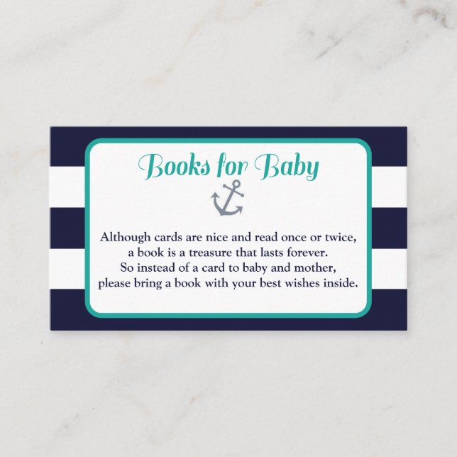 Begärandeinfogningar för Nautical Bokar Tilläggskort (Framsida)