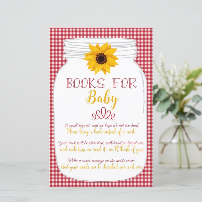 Begärandekort för BBQ Baby Shower Bok (Stående Fram)
