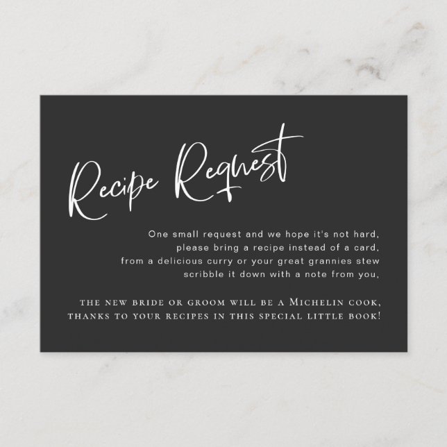 Begärandekort för Black Gothic Möhippa Tilläggskort (Framsida)