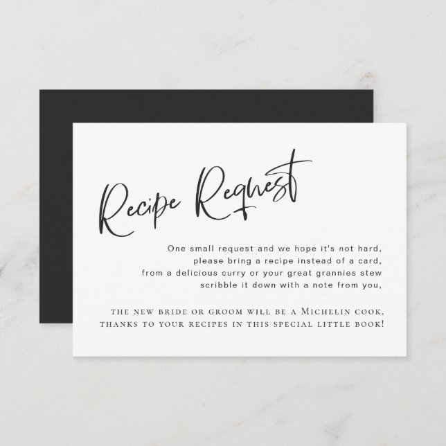 Begärandekort för Black Gothic Möhippa Tilläggskort (Fram/baksida)