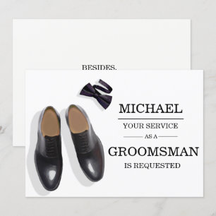 Begärandekort för Groomsman-Marskalkar för vattenf Inbjudningar