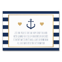 Begärandekort för Nautical Baby Shower Bok - ankar