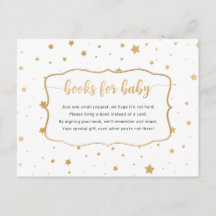 Begärandekort för White Guld Star Confetti bok