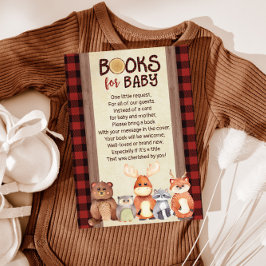 Begärandekort för Woodland Bok, Bokar för Baby Inbjudningar