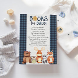 Begärandekort för Woodland Bok, Bokar för Baby Inbjudningar