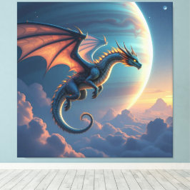 Begegnung mit dem Himmelsdrachen Canvastryck