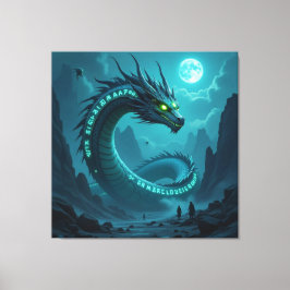 Begegnung mit dem Himmelsdrachen Canvastryck