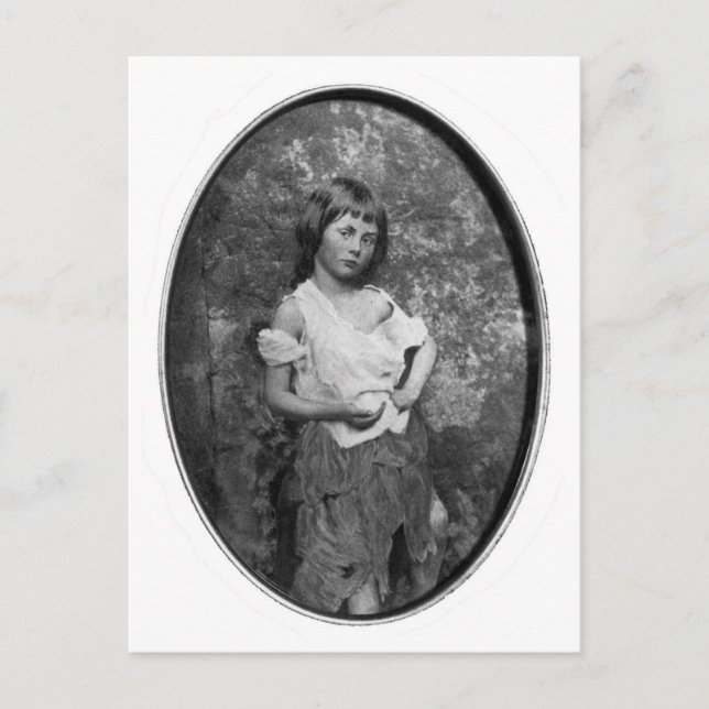 Beggar Maid/Alice Liddell ~ 1859 Vykort (Framsida)