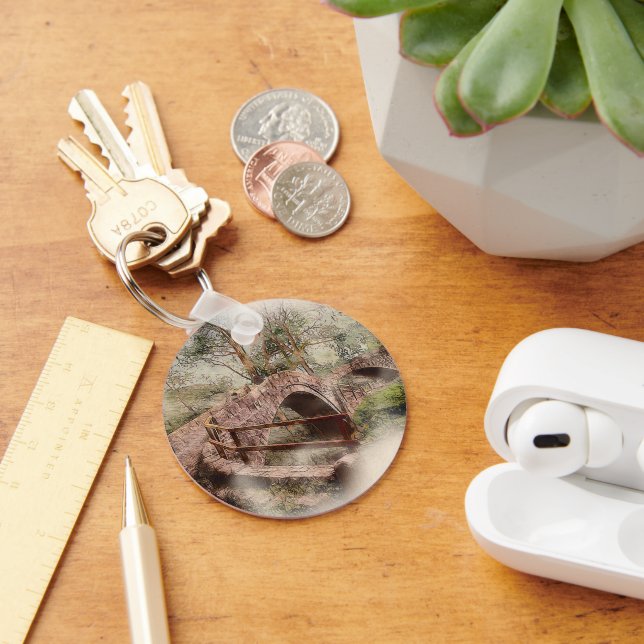 Beggars Bridge, Glaisdale - Watercolour Art Nyckelring (Skrivbord)