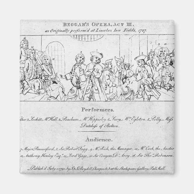 Beggars opera" magnet (Framsidan)