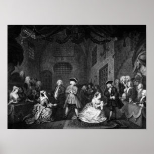 Beggars opera, Scene III, Act XI, c.1728 Poster