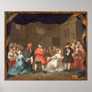 Beggars opera William Hogarth Fine Art Poster