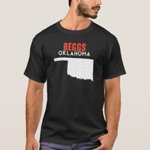 Beggs Förenta staterna State America Travel Oklaho T Shirt