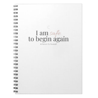 Begin Again Affirmation Anteckningsbok