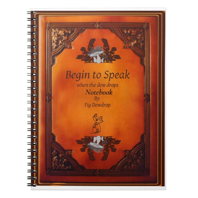 Begin to Speak Notebook Anteckningsbok (Framsidan)