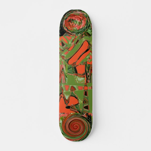 Begonia Abstrakt 2 Skateboard (Framsida)