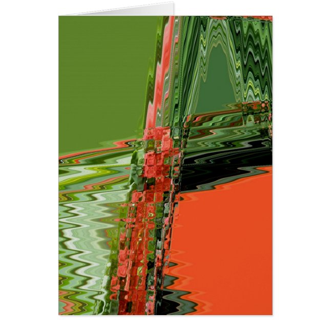 Begonia Abstrakt Note Card Hälsningskort (Framsidan)