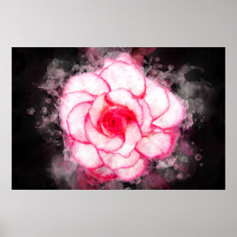 Begonia blomma akvarell - bb1 poster