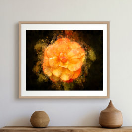 Begonia-blommans vattenfärg - bb2 poster