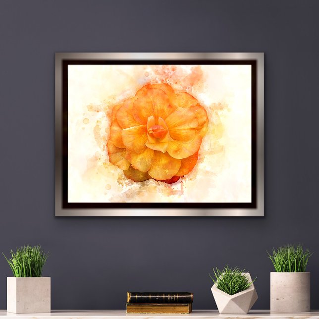 Begonia-blommans vattenfärg - wb2 poster (Skapare uppladdad)