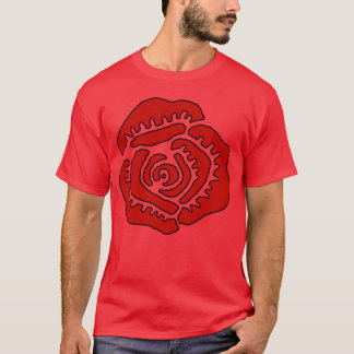 Begonia Flower Red Scarlet Hippie Festival Jam gir T Shirt