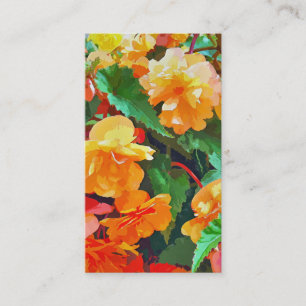 BEGONIA FLOWERS VISITKORT