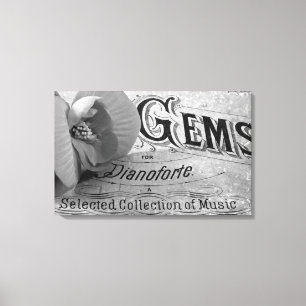 Begonia Gems Pianoforte Canvastryck