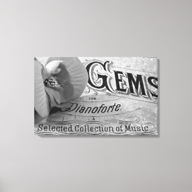 Begonia Gems Pianoforte Canvastryck (Framsida)