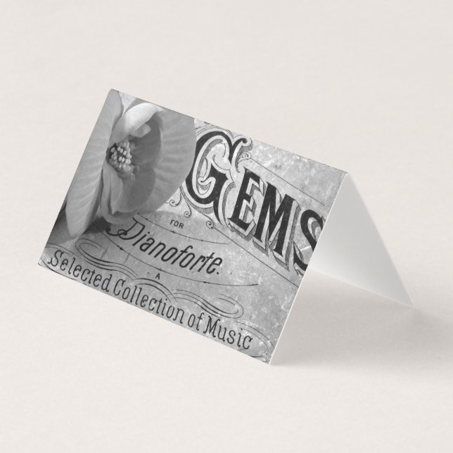 Begonia Gems Pianoforte Card Kort (Framsida)