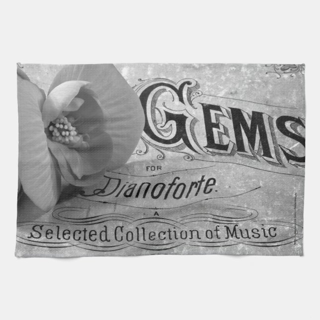 Begonia Gems Pianoforte Kökshandduk (Horisontell)