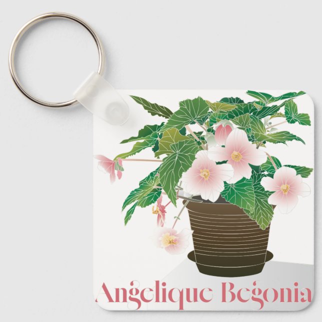 Begonia Keychain Nyckelring (Framsida)