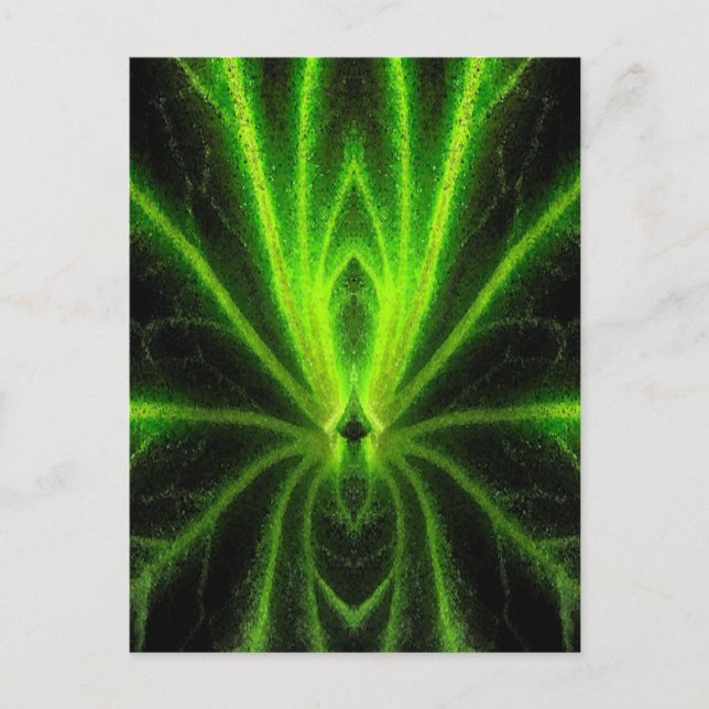 Begonia Löv Abstrakt Vykort (Framsida)