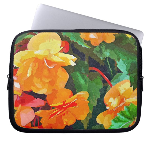BEGONIAS LAPTOP SLEEVE (Framsidan)