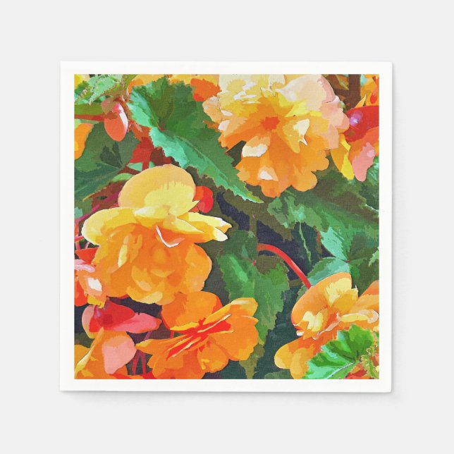 BEGONIAS PAPPERSSERVETT (Framsidan)
