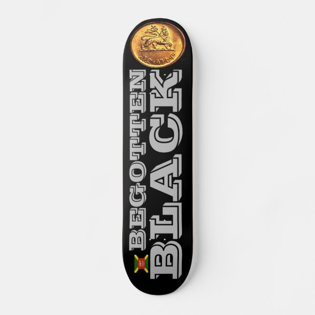 BEGOTTEN BLACK Skateboard (Framsida)