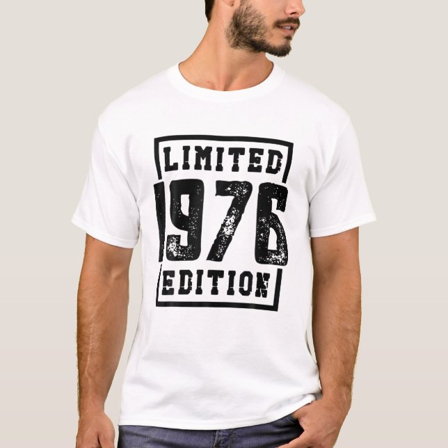 Begränsad 1976, utgåva 45, födelsedag t shirt (Framsida)