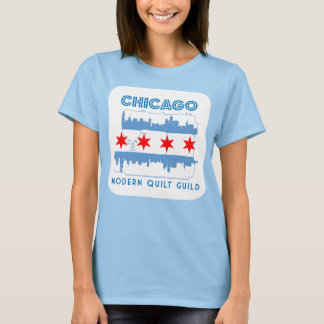 Begränsad Edition Chicago Modern Quilt Guild Desig T Shirt