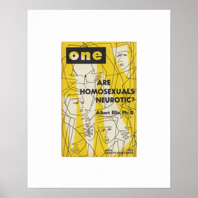 Begränsad Edition ONE Magazine, April1955 Print Poster (Framsidan)