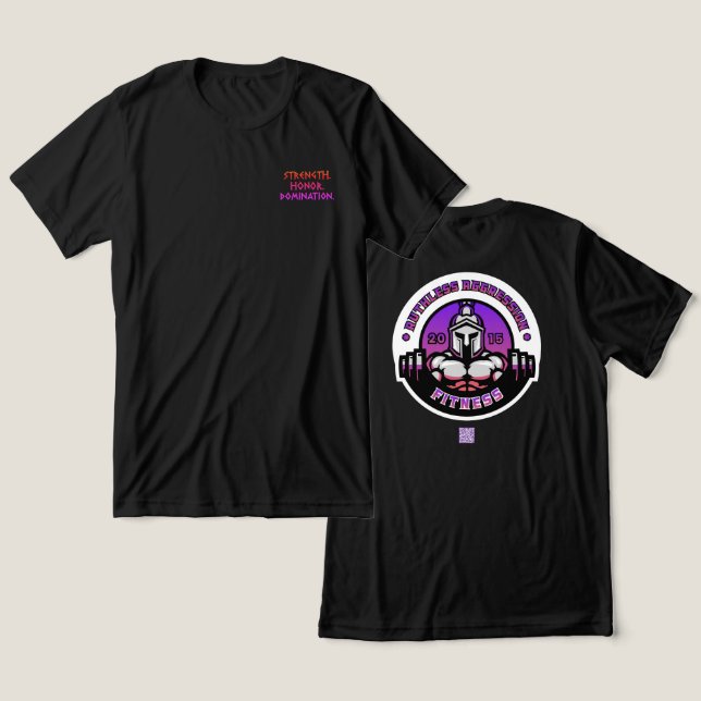 Begränsad Edition RA Fitness Manar's Miami Vice Te T Shirt (Design fram och bak)