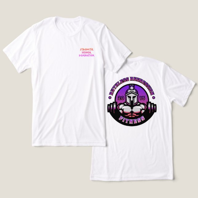 Begränsad Edition RA Fitness Manar's Miami Vice Te T Shirt (Design fram och bak)