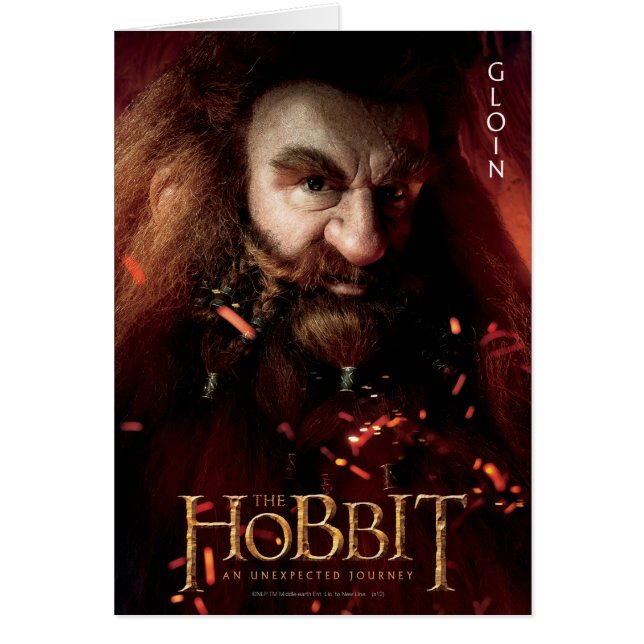 Begränsad Edition-teckning: Gloin Hälsningskort (Framsidan)