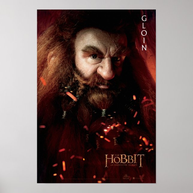 Begränsad Edition-teckning: Gloin Poster (Framsidan)