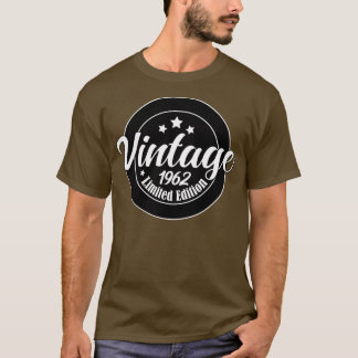 Begränsad Edition Vintage 1962-årsdagen 61-årsdage T Shirt