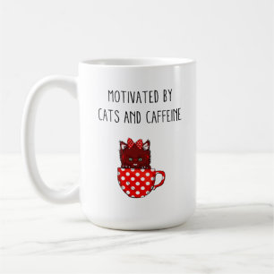 BEGRÄNSAD FÖRSÄLJNING motiverad av katter och koff Kaffemugg