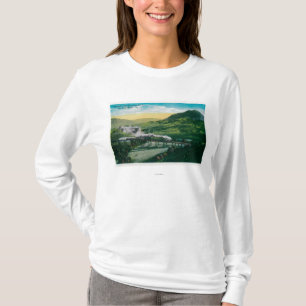 Begränsad järnväg nära hästskon buktar tee shirt