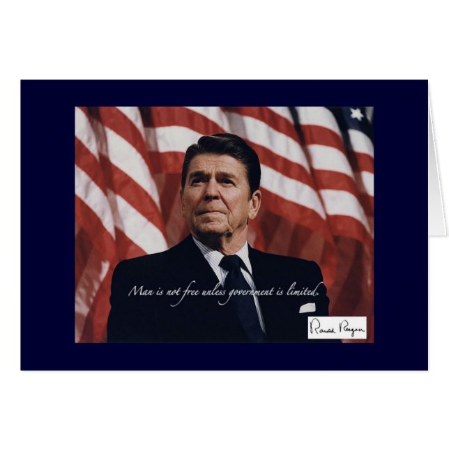 Begränsad regering hälsningskort (Framsidan Horizontal)